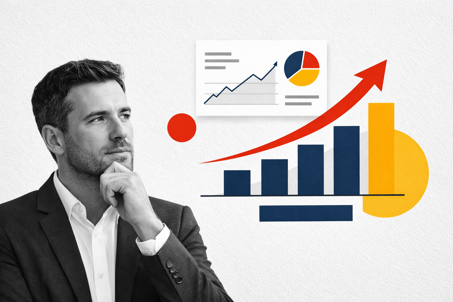 Analiza danych marketingowych i wykres wzrostu SEO jako element strategii marketingu internetowego